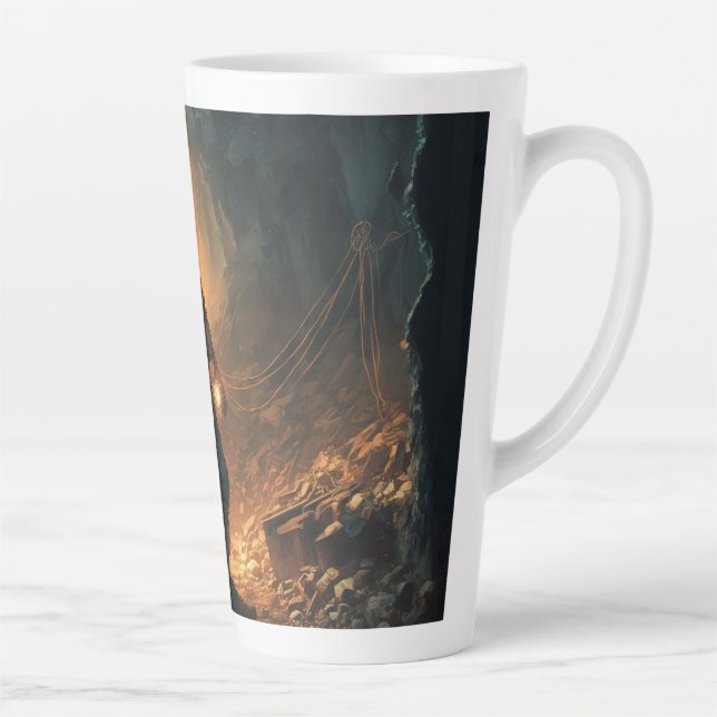 Taza De Café Latte Dangerous Mines (Derecha)