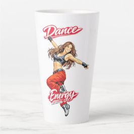 Taza De Café Latte Danza de Energía y Libertad
