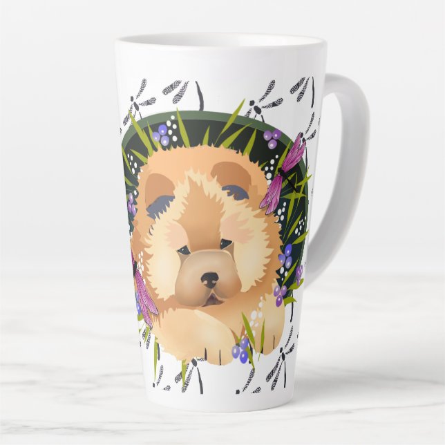Taza De Café Latte DANZA DRAGON - Mug Chow-Latte (Ángulo derecho)