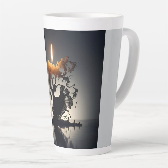 Taza De Café Latte Danzante Flamenco de fusión (Ángulo derecho)