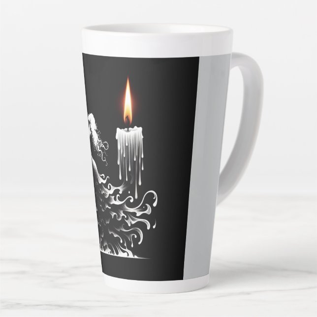 Taza De Café Latte Danzante Flamenco de fusión (Ángulo derecho)