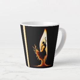 Taza De Café Latte Danzante Flamenco de fusión