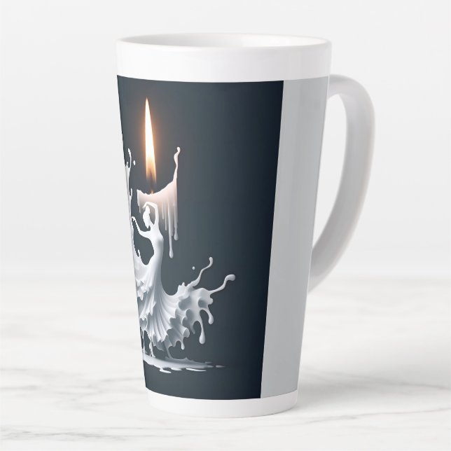 Taza De Café Latte Danzante Flamenco de fusión (Ángulo derecho)