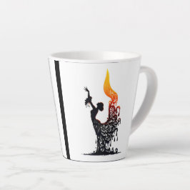 Taza De Café Latte Danzante Flamenco de fusión