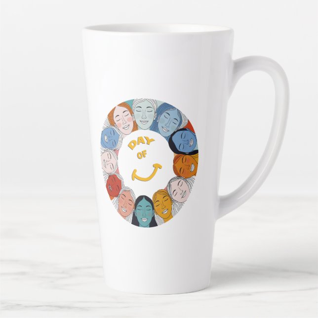 Taza De Café Latte Day of Happiness  (Derecha)