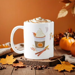 Taza De Café Latte de especias de calabaza