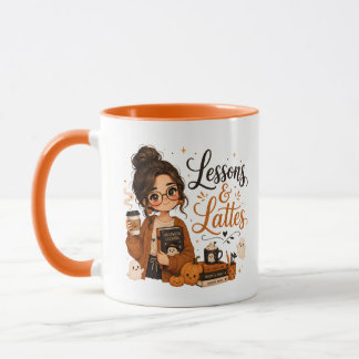 Taza de café Latte de profesor espeluznante Cute H