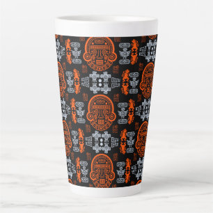 Taza De Café Latte decoración de hogar azteca inca