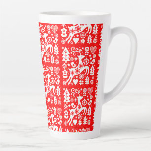 Taza De Café Latte Decoración de Navidades nórdicos tradicionales