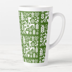 Taza De Café Latte Decoración de Navidades nórdicos tradicionales