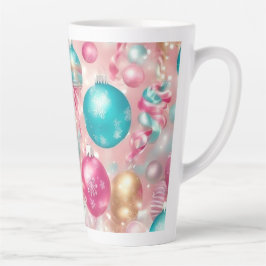 Taza De Café Latte Decoraciones navideñas Pastel Latte Mug