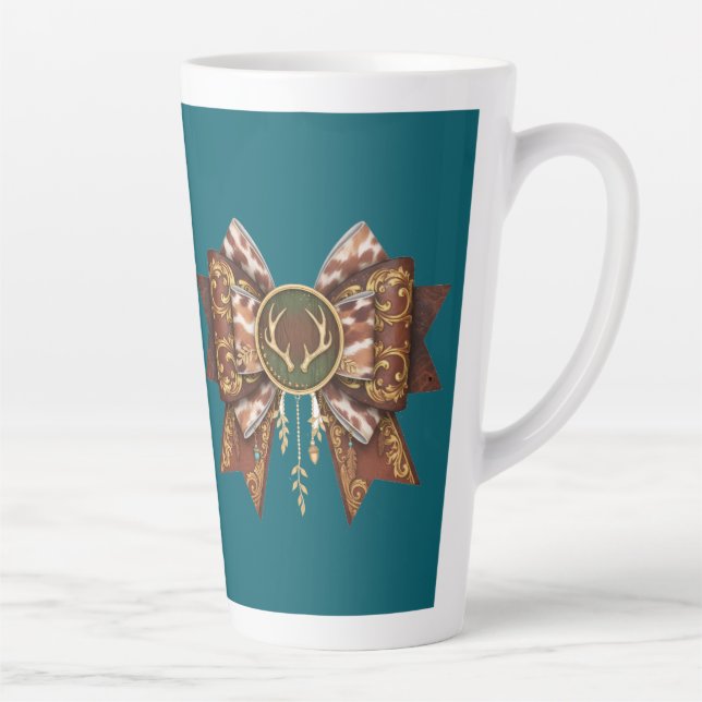 Taza De Café Latte deer bow coquette style (Derecha)