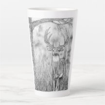 Deer en Woods Latte Mug
