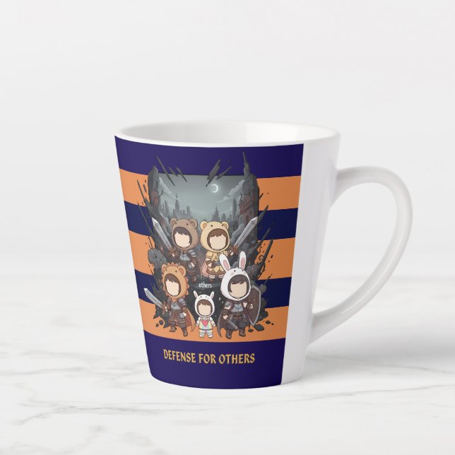 Taza De Café Latte Defense for Others - Little Guardians (Derecha)
