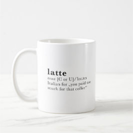 Taza De Café Latte - definición de diccionario