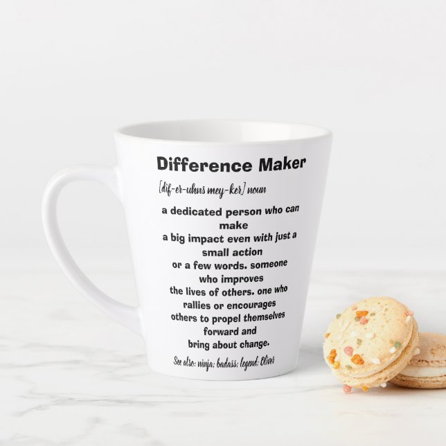 Taza De Café Latte Definición de generador de diferencias Inspiradora (In situ)