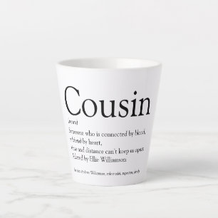 Taza De Café Latte Definición de prima tipográfica en blanco y negro 