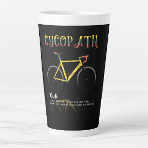 Taza De Café Latte Definición Graciosa Bicicleta Addict Gift para