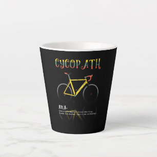 Taza De Café Latte Definición Graciosa Bicicleta Addict Gift para