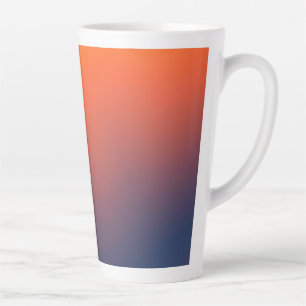 Taza De Café Latte Degradado de Émber Medianoche