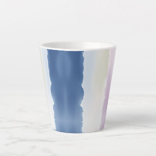 Taza De Café Latte Degradado Suave Borde Desgarrado