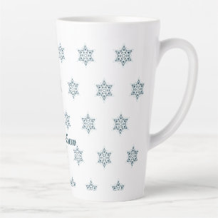 Taza De Café Latte Dejar que nieve lata log