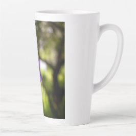Taza De Café Latte Delicate Vintage Flowers – Elegant Fantasy Garden