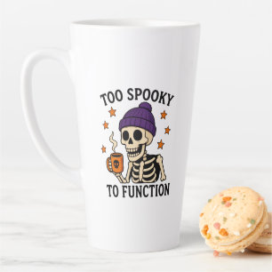Taza De Café Latte Demasiado espeluznante para funcionar