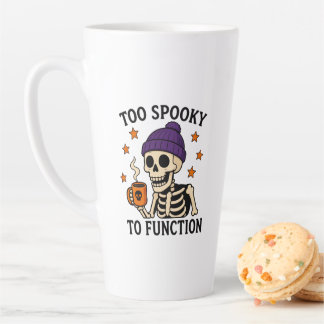 Taza De Café Latte Demasiado espeluznante para funcionar