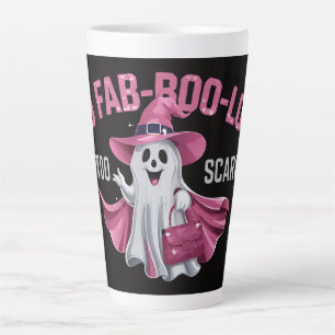 Taza De Café Latte Demasiado fab-boo-loso para asustar