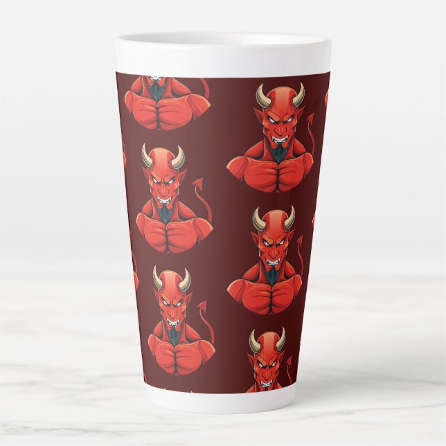 Taza De Café Latte Demonio (Anverso)