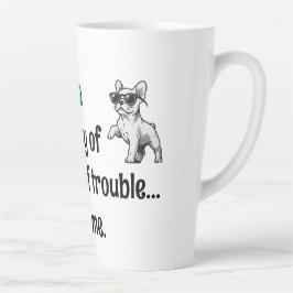 Taza De Café Latte Demure Frenchie Mug