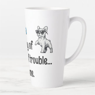 Taza De Café Latte Demure Frenchie Mug