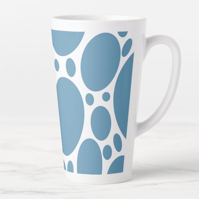 Taza De Café Latte Denim Bubbles (Derecha)