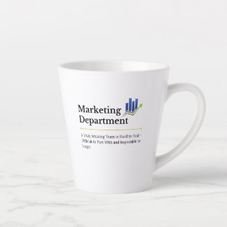 Taza De Café Latte Departamento de marketing