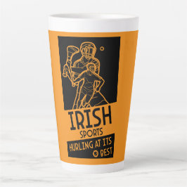 Taza De Café Latte Deporte irlandés arrollador