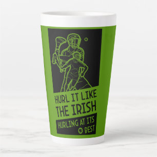 Taza De Café Latte Deporte irlandés arrollador
