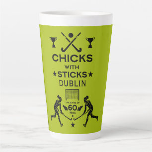 Taza De Café Latte Deportes de hockey sobre hierba para mujeres
