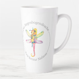 Taza De Café Latte Der Regenbogendrache - Eine Kreatur Natlaras
