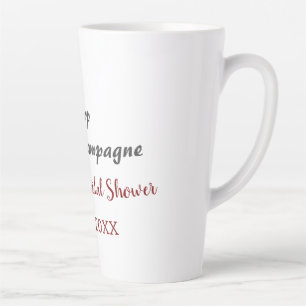 Taza De Café Latte Descorcha el champán rosa despedida de soltera agr