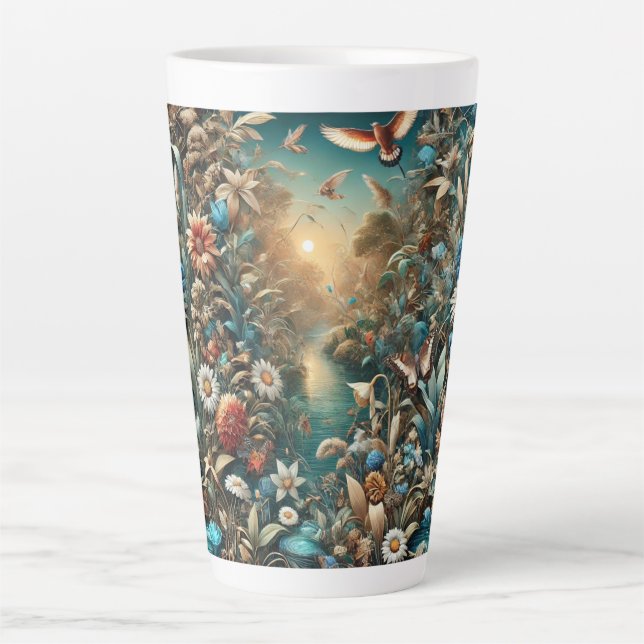 Taza De Café Latte Descubre el encanto en cada sip (Anverso)