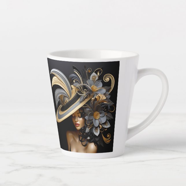 TAZA DE CAFÉ LATTE DESFILE GORRA FANCY #1 (Derecha)