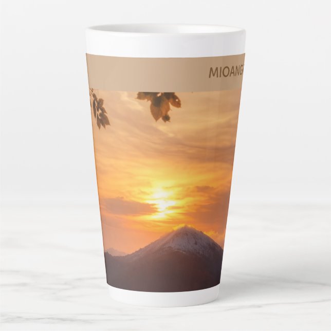 Taza De Café Latte Design elegante e raffinato (Anverso)