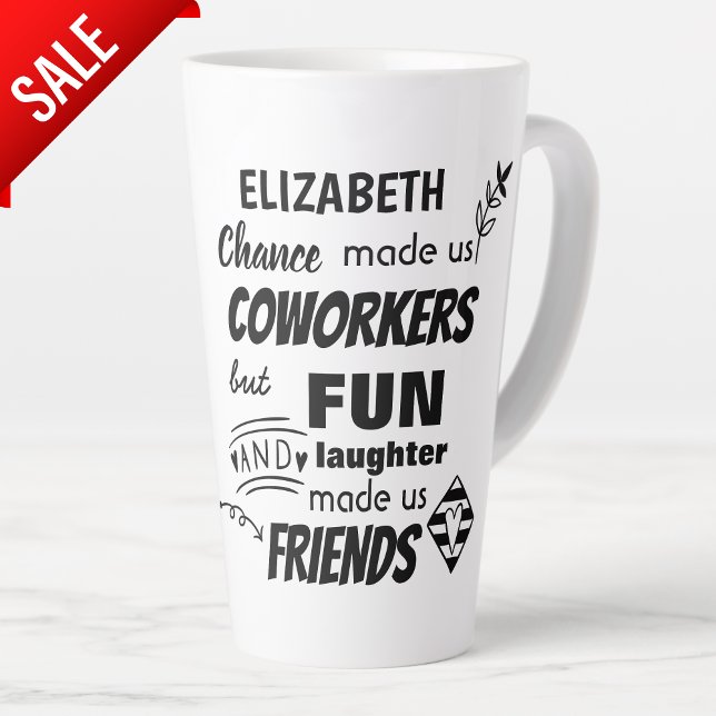 Taza De Café Latte Despedida Coworker Jefe - somos Personalizados ami (Subido por el creador)