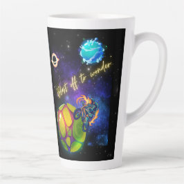 Taza De Café Latte Despegue hacia la maravilla