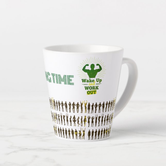 TAZA DE CAFÉ LATTE DESPIERTA (Ángulo derecho)