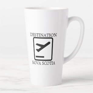 Taza De Café Latte Destino de la taquilla de viajes de la Costa Este