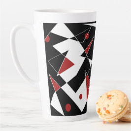 Taza De Café Latte Detectar las bolas rojas