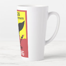 Taza De Café Latte Detener la caza de ballenas | Prohibición de la pr