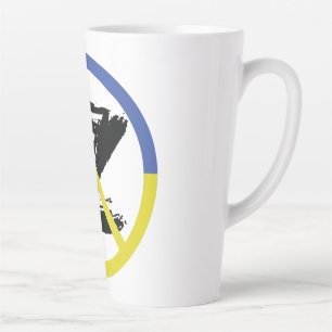 Taza De Café Latte Detener la guerra en el Cojín decorativo de Ucrani